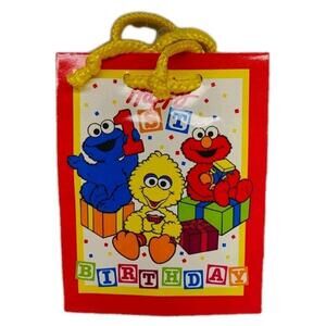 1998 Sesame Street You're 1 Gift Bags Lot of 12 Elmo Big Bird Cookie Monster New